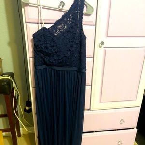 *SOLD* Navy blue David’s Bridal bridesmaid dress/evening gown